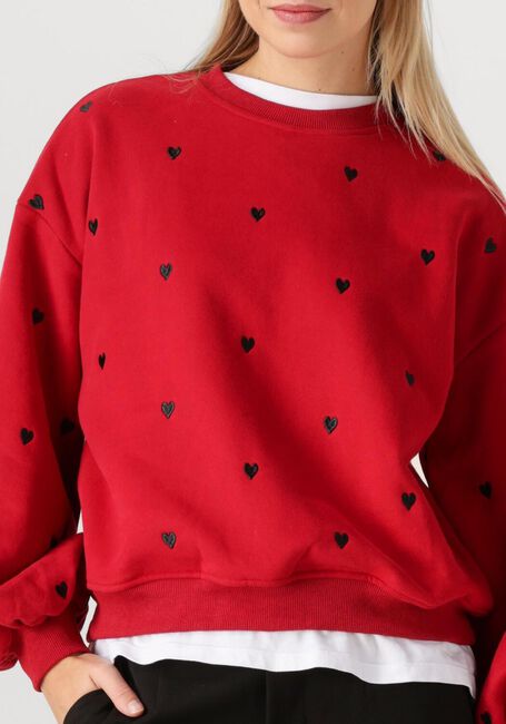 Bordeaux YDENCE Pullover SWEATER HEARTS - large