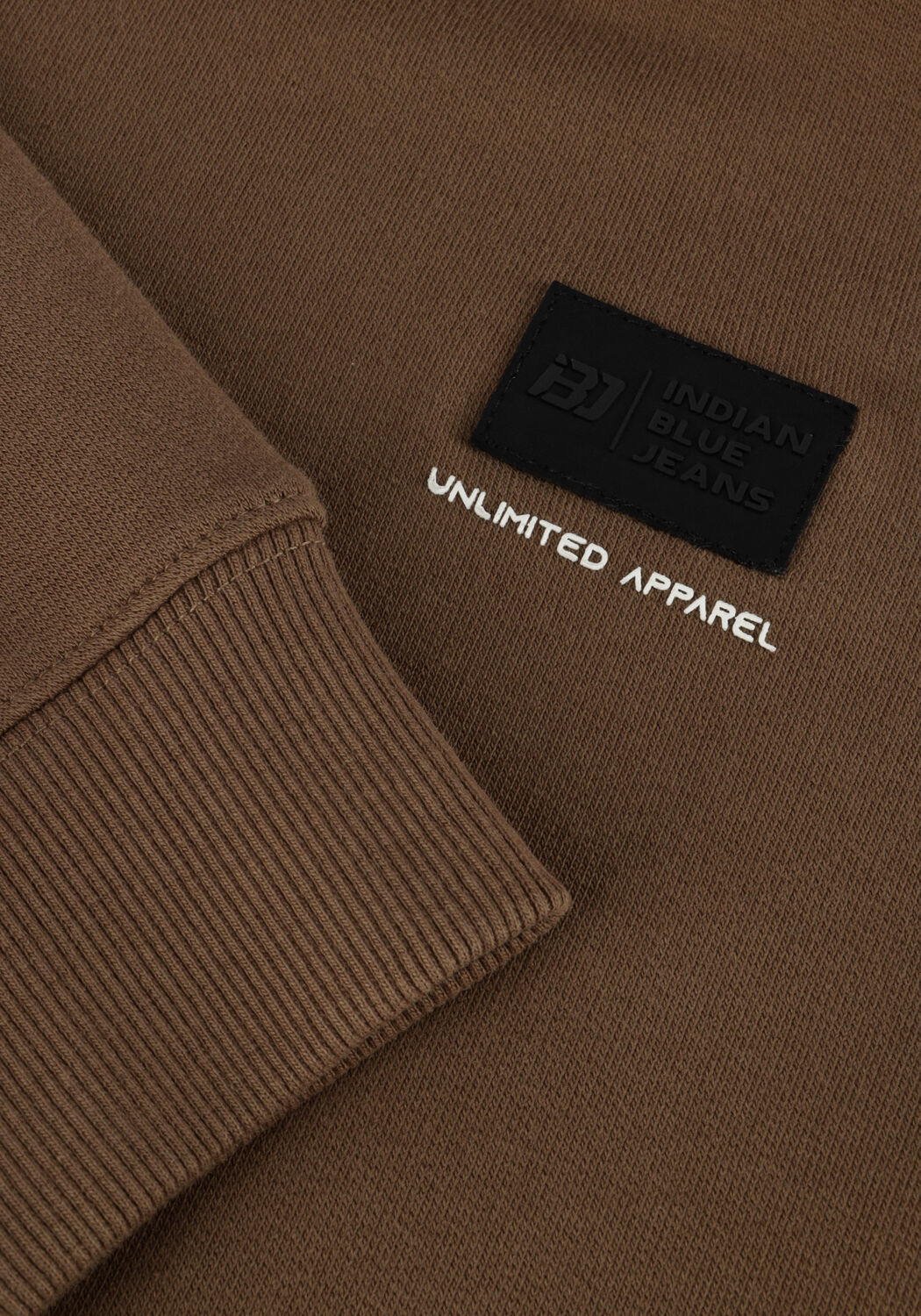 Braune INDIAN BLUE JEANS Pullover & Cardigans HOODIE IBJ PEACHED - large