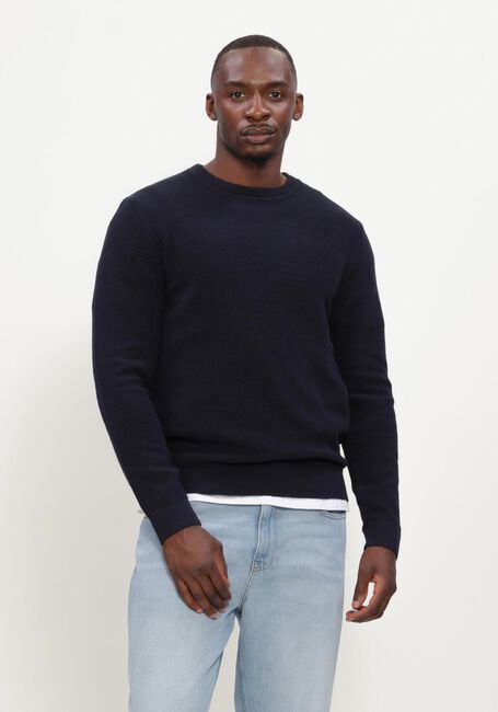 Dunkelgr&uuml;n SELECTED MEN Pullover SLHROSS LS KNIT STRUCTURE CREW NECK NOOS - large