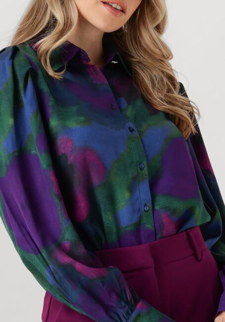 Blaue JANSEN AMSTERDAM Blusen WFP764 BLOUSE AMELIA - large