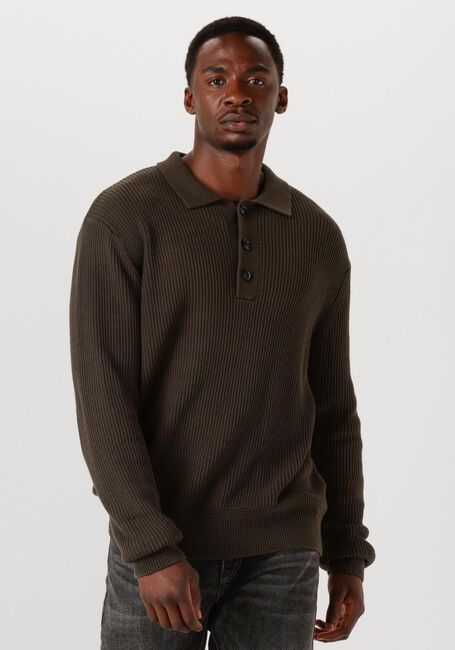 Braune BUTCHER OF BLUE Pullover GALWAY POLO LS - large