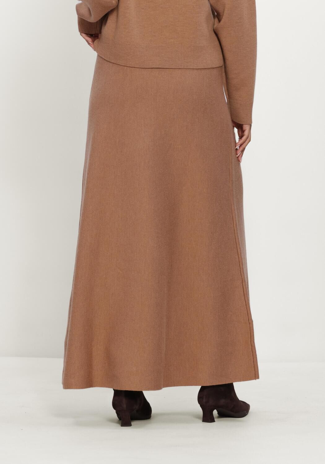 Camelfarbene TWIST & TANGO Maxirock FELINA KNITTED SKIRT - large
