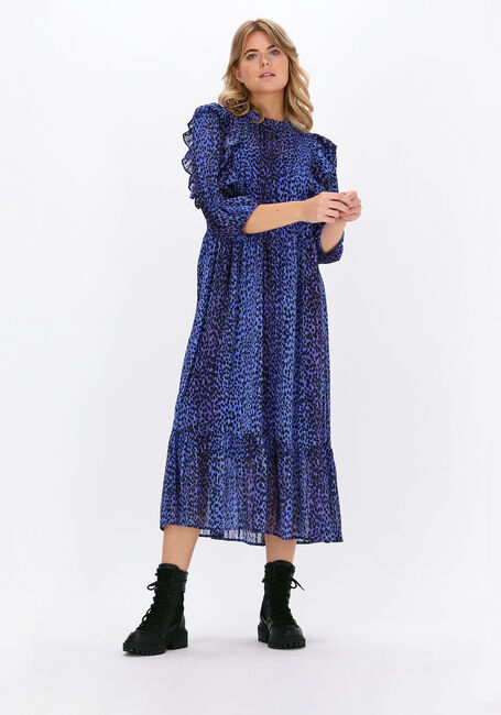 Blaue LOLLYS LAUNDRY Midikleid CANA DRESS - large