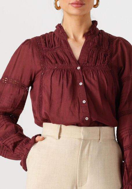 Bordeaux NEO NOIR Blusen LYLA S VOILE BLOUSE - large