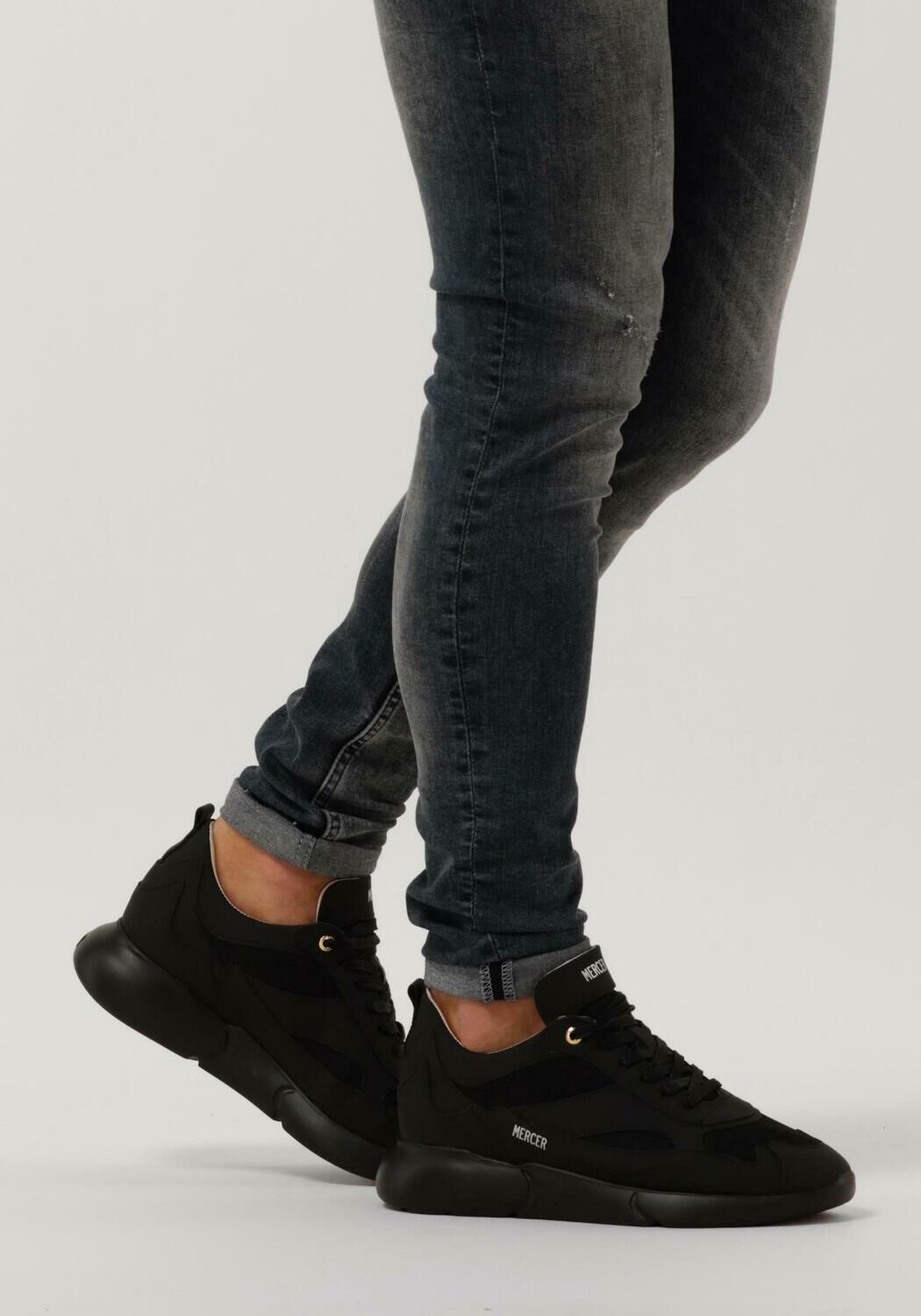 Schwarze MERCER AMSTERDAM Sneaker Low W3RD HEREN - large