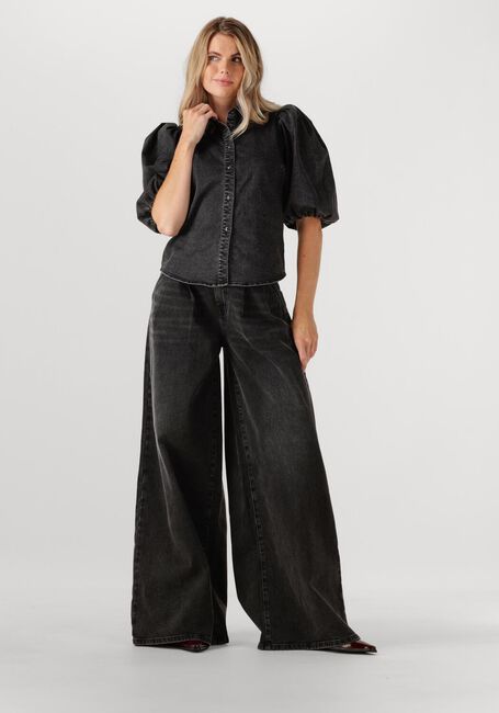 Schwarze JANICE Wide jeans DOLLAR - large