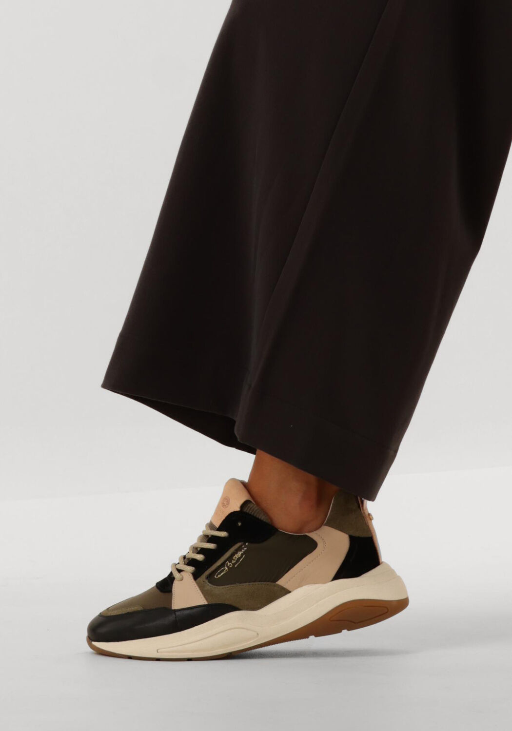 Schwarze FRED DE LA BRETONIERE Sneaker Low FLAME GAIA COMBI - large