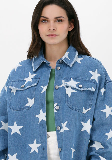 Blaue COLOURFUL REBEL Blusen SABRINA STAR UTILITY BLOUSE - large