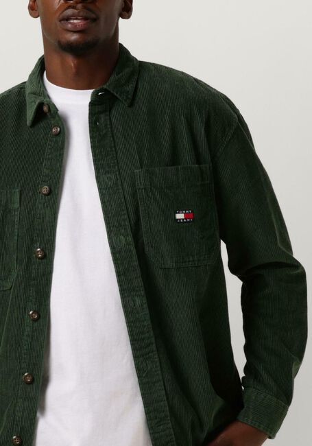 Grüne TOMMY JEANS Overshirt CASUAL CORDUROY OVERSHIRT - large
