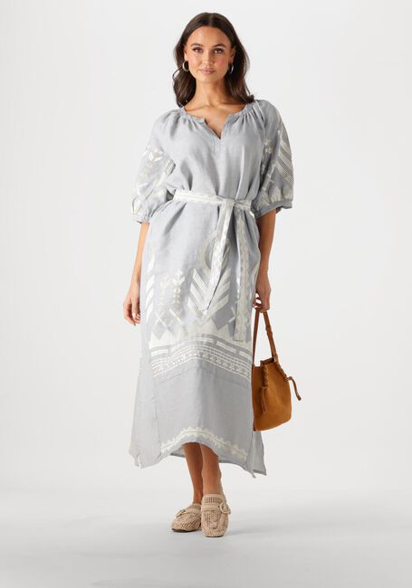 Hellgrau GREEK ARCHAIC KORI Maxikleid 230654 - large
