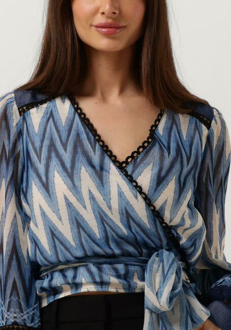 Blaue LIU JO Blusen BLUSA SUNSHINE - large