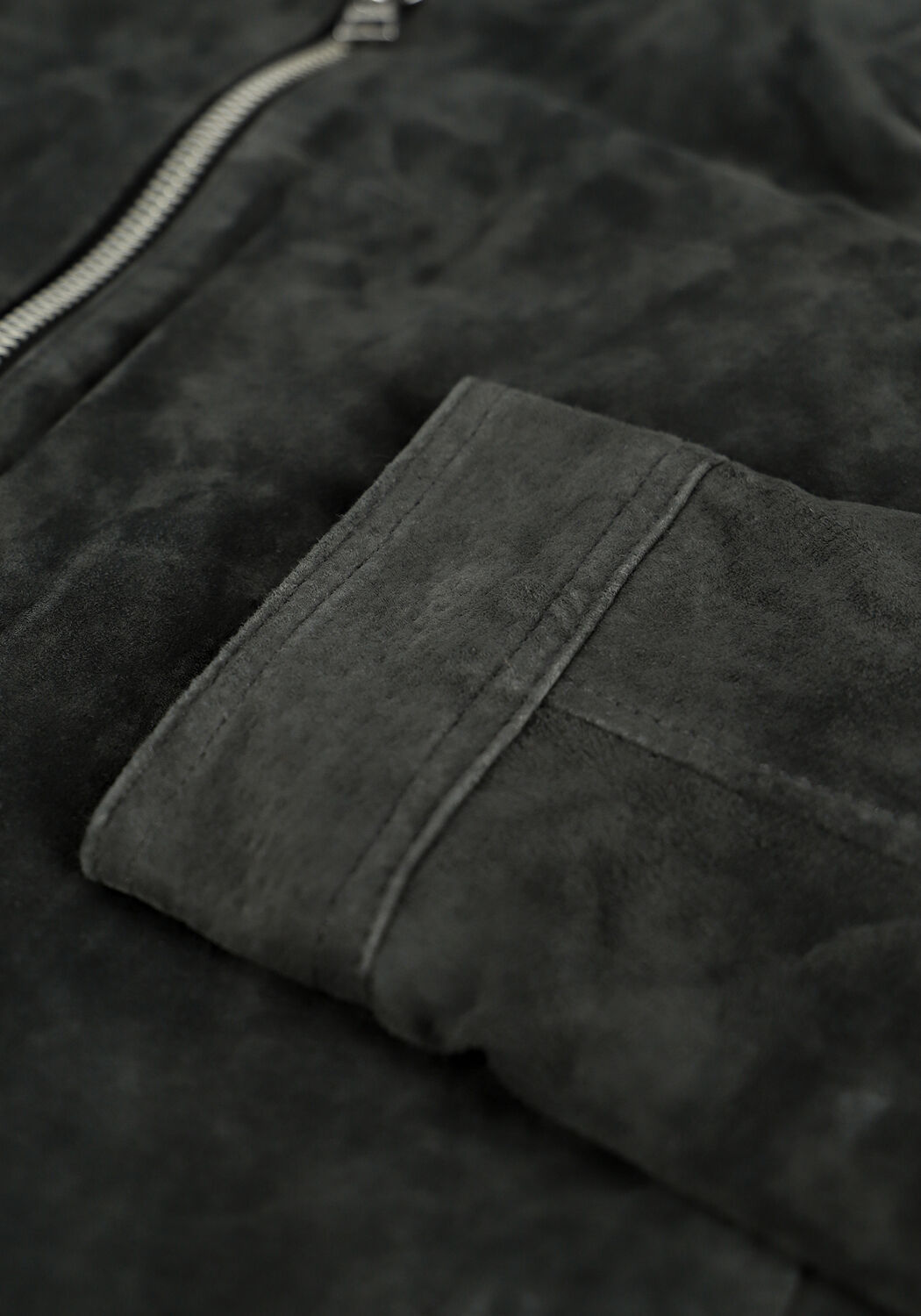 Graue GOOSECRAFT Lederjack GC ANYTIME BIKER - large