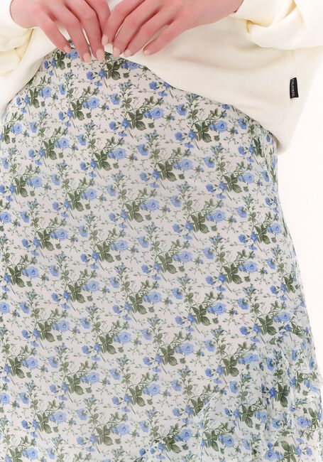 Blaue COLOURFUL REBEL Midirock TIMI FLOWER RUFFLE MIDI SKIRT - large