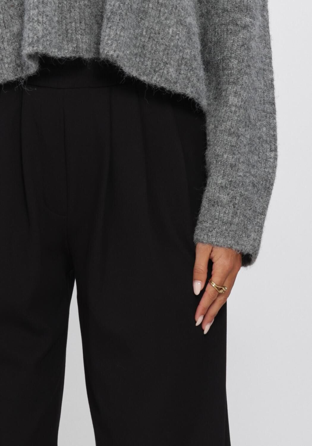 Schwarze EDITED Weite Hose JENNA TROUSERS - large