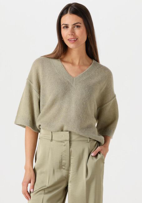 Grüne DANTE6 Pullover TALYA V-NECK SWEATER - large