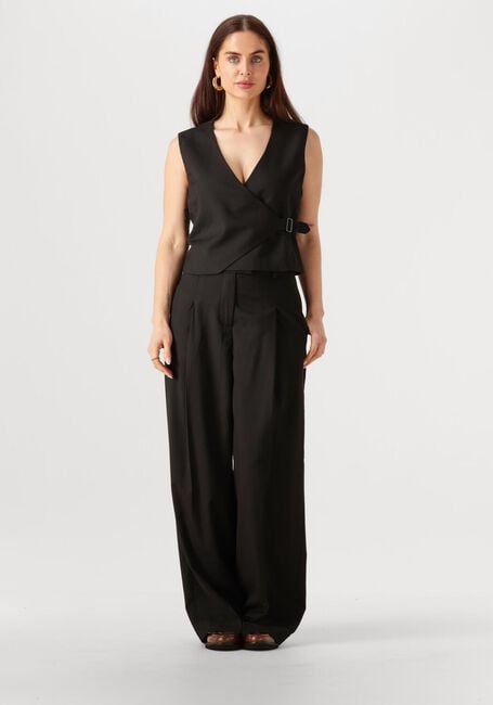 Schwarze MSCH COPENHAGEN Weite Hose MSCHMACHELLA HW PANTS - large