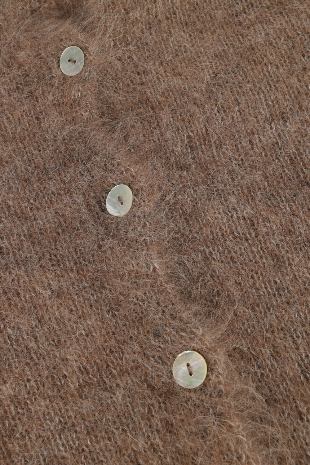 Camelfarbene BY-BAR Strickjacke CLEO NATURAL CARDIGAN - large