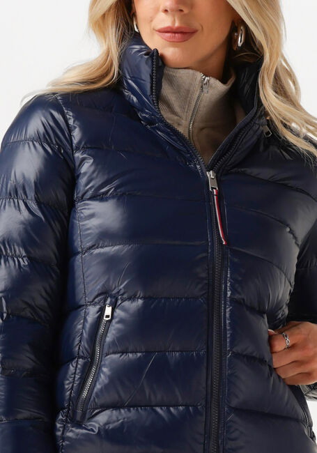 Blaue TOMMY HILFIGER Wattierte Jack LW DOWN FEMININE GLOSS JACKET - large