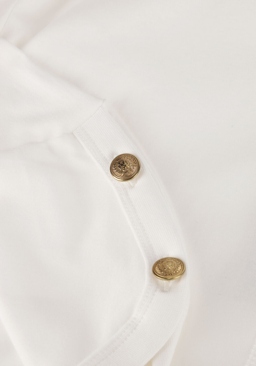 Wei&szlig;e TOMMY HILFIGER T-shirt REG STRIPE GOLD BTN C-NK SS - large