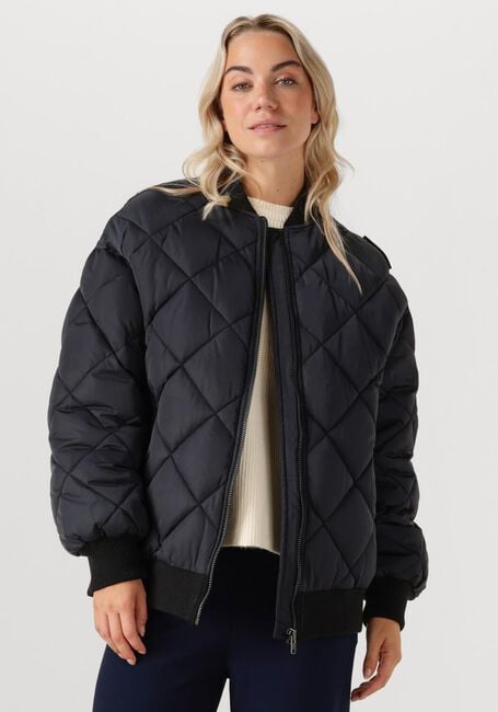 Schwarze ALIX THE LABEL Jack LADIES WOVEN QUILTED BOMBER - large