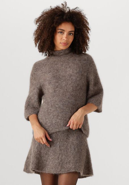 Taupe SECOND FEMALE Rollkragenpullover EMMALOU KNIT SS - large