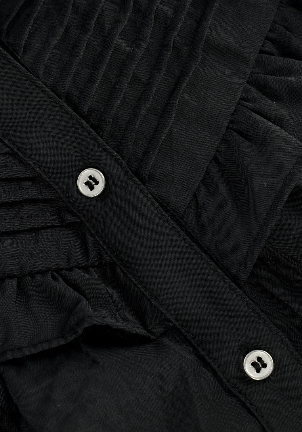 Schwarze CO'COUTURE Blusen CALLUM FRILL SHOULDER SHIRT - large