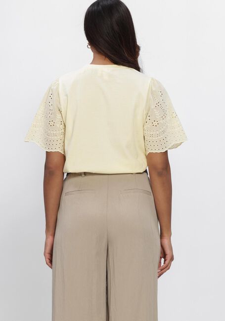 Creme Y.A.S. Top YASLEX SS TOP W. EMB SLEEVES S. - large