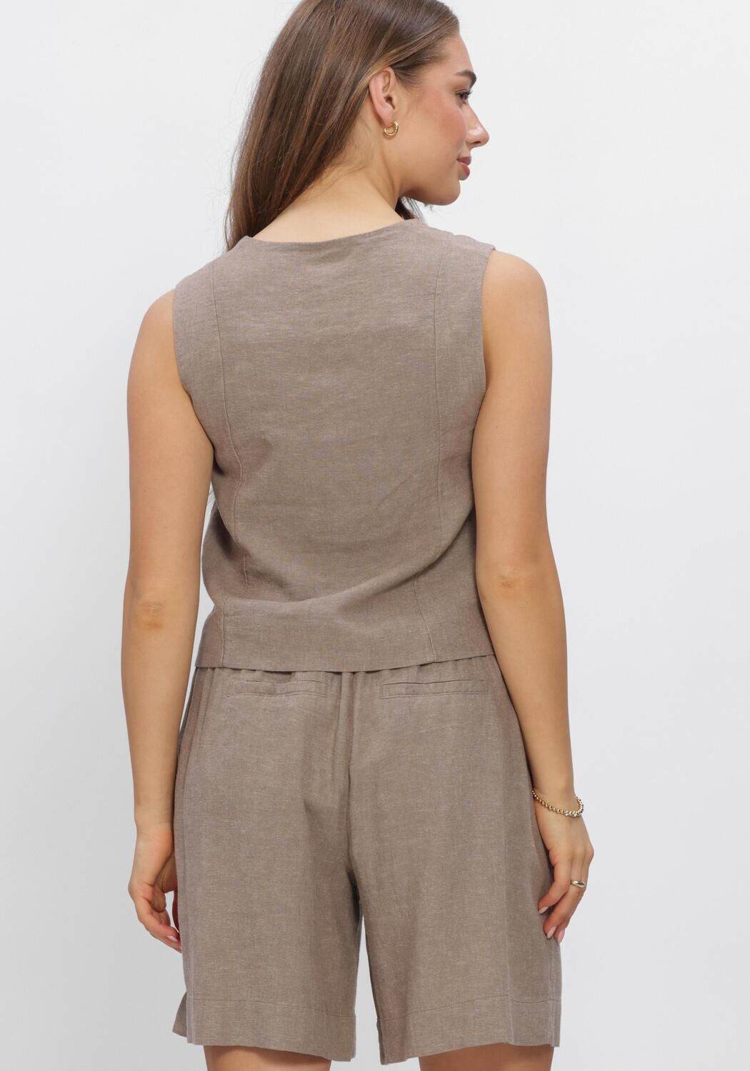 Hellgrau MSCH COPENHAGEN Jacken MSCHVIANA GINIA V NECK WAISTCOAT - large