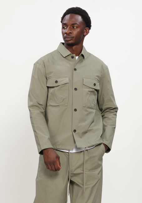 Khaki ANERKJENDT Overshirt AKOTTO COTTON OVERSHIRT - large