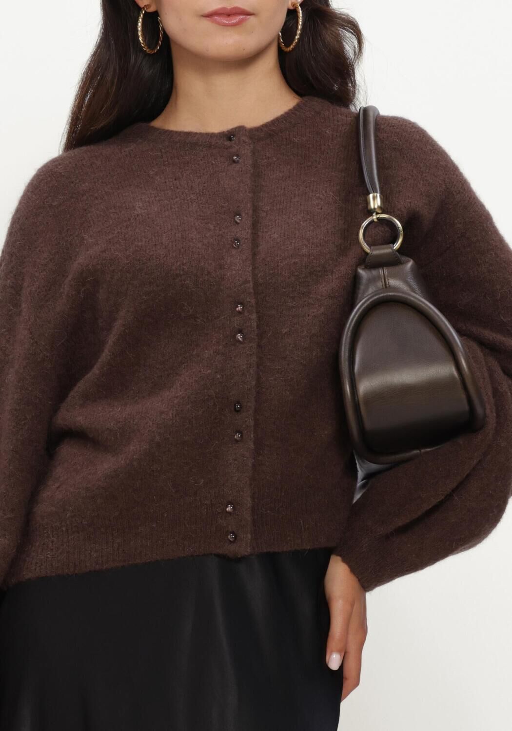 Braune MSCH COPENHAGEN Strickjacke MSCHBONDIE HOPE CARDIGAN - large