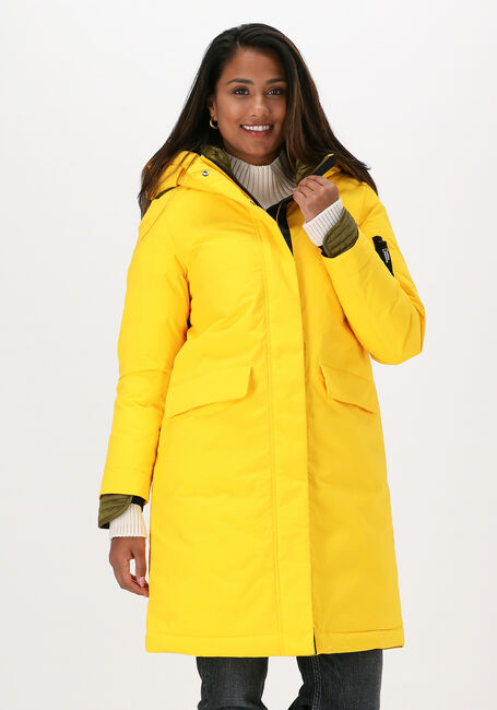Gelbe NATIONAL GEOGRAPHIC  HOODED COAT WOMEN - large