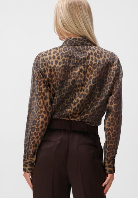 Braune DANTE6 Blusen RIQUE LEOPARD SHIRT - large