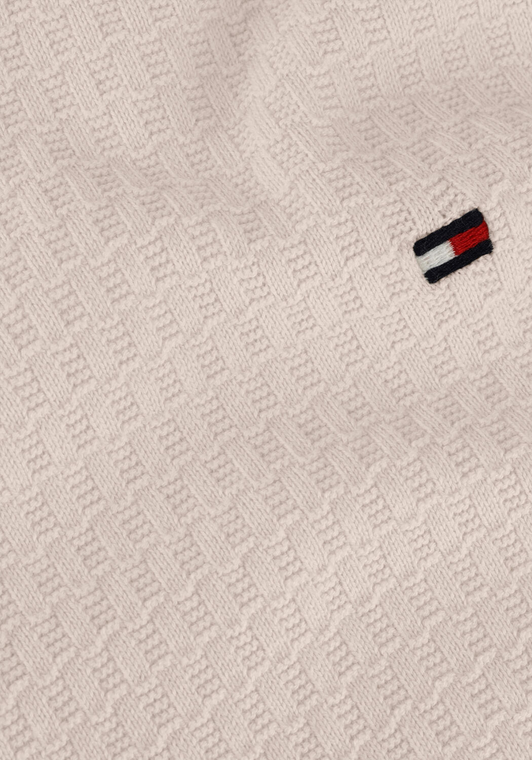 Nicht-gerade weiss TOMMY HILFIGER Pullover CROSS STRUCTURE CREW NECK - large