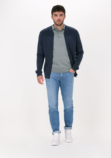 Blaue SAINT STEVE Strickjacke HENDRIK - large