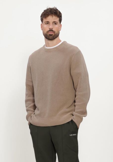 Beige LES DEUX Pullover RIB CREWNECK KNIT - large