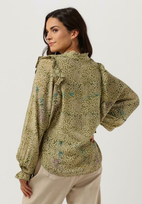 Gr&uuml;ne SISSEL EDELBO Blusen JUANA SILK SHIRT - large