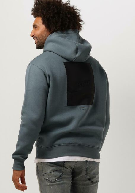 Blaue PUREWHITE Sweatshirt HOODIE WITH FRONT PRINT AND BACK ARTWORK - large