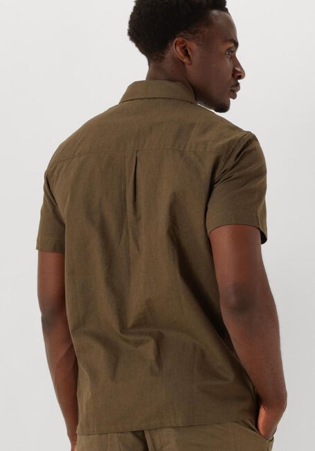 Khaki ANERKJENDT Hemden AKLEO SSS COT/LINEN SHIRT - large