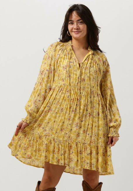 Gelbe SUNCOO Minikleid CAROLE - large