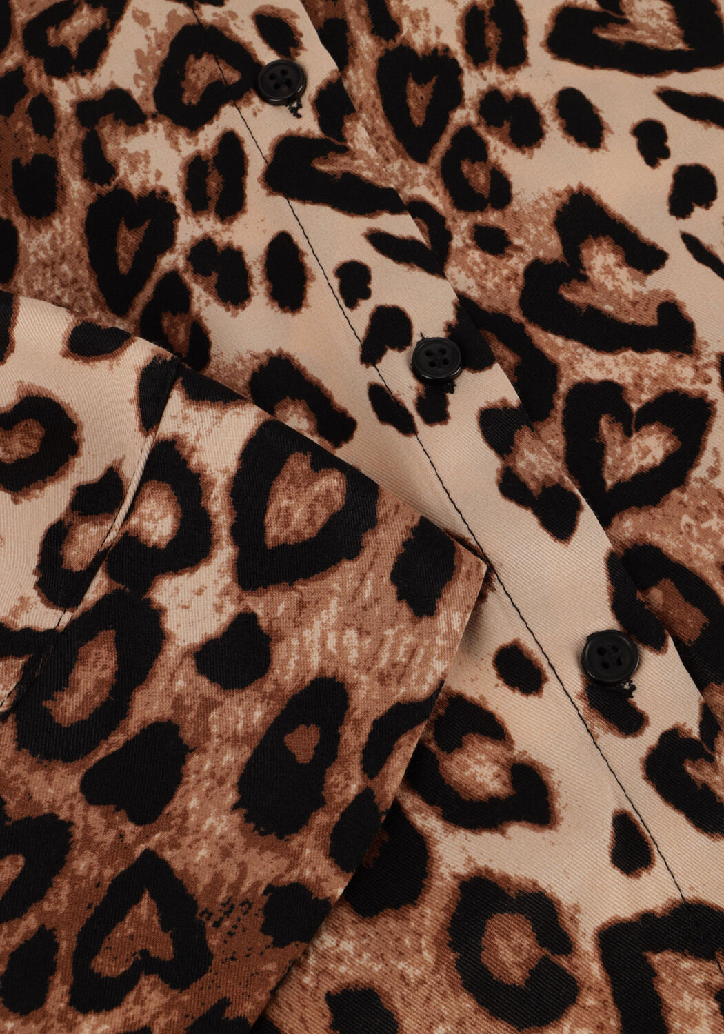 Braune ALIX THE LABEL Blusen LADIES WOVEN TWILL LEOPARD BOXY BLOUSE - large