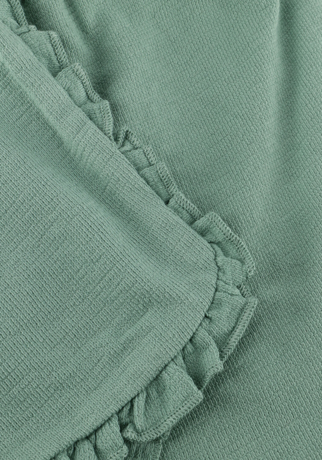 Gr&uuml;ne YOUR WISHES Kurze Hose TEXTURED JERSEY RUFFLE SHORT - large