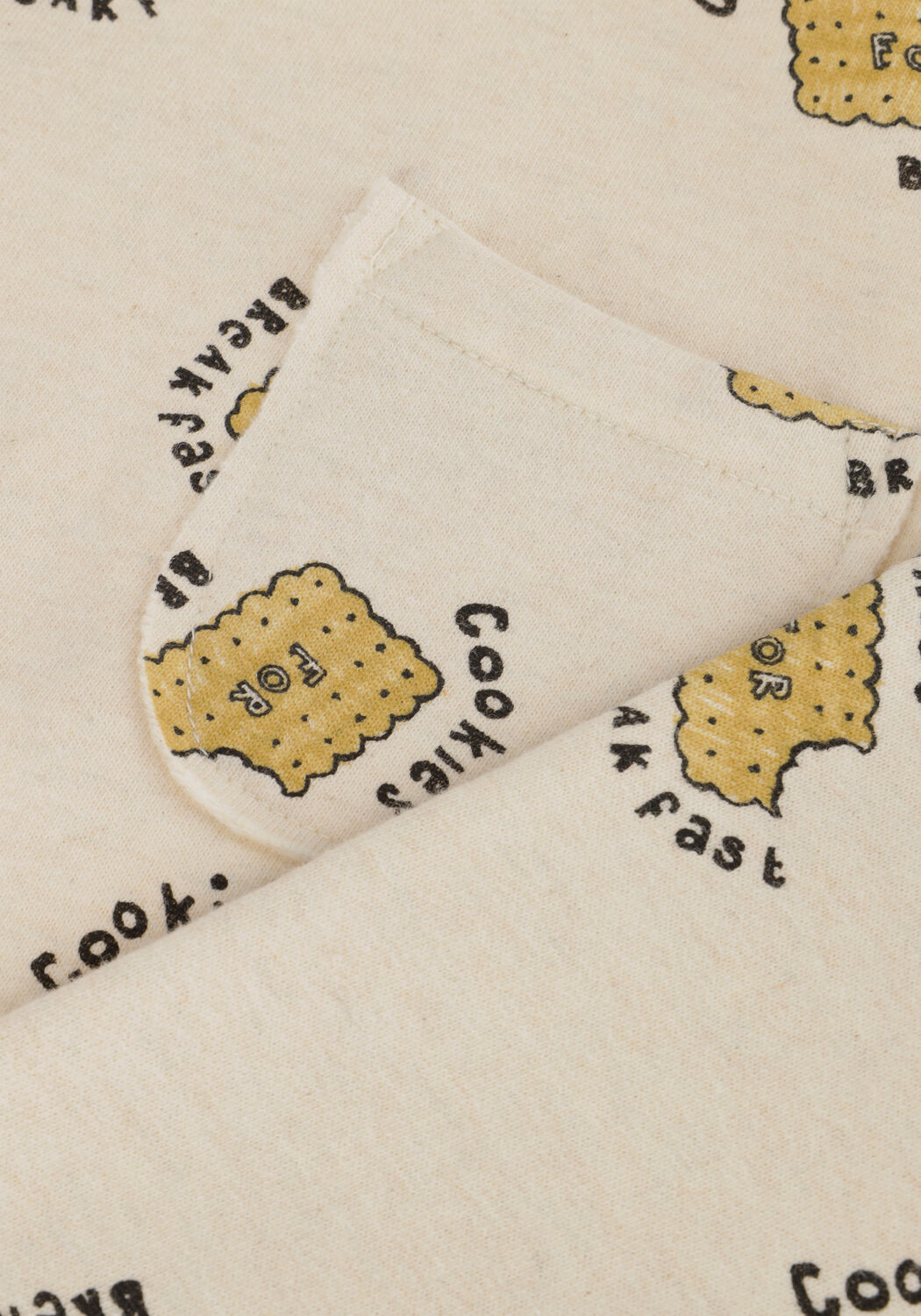 Beige Sproet & Sprout Sweatshirt SWEATSHIRT POCKET COOKIES PRINT - large