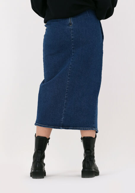 Blaue MSCH COPENHAGEN Midirock GEMINA RIKKA DENIM SKIRT - large