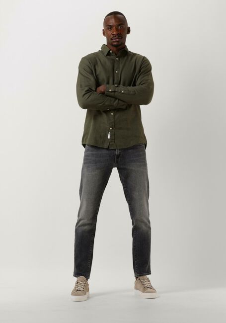 Grüne SELECTED MEN Casual-Oberhemd SLIMROBIN SHIRT LS W CAMP - large