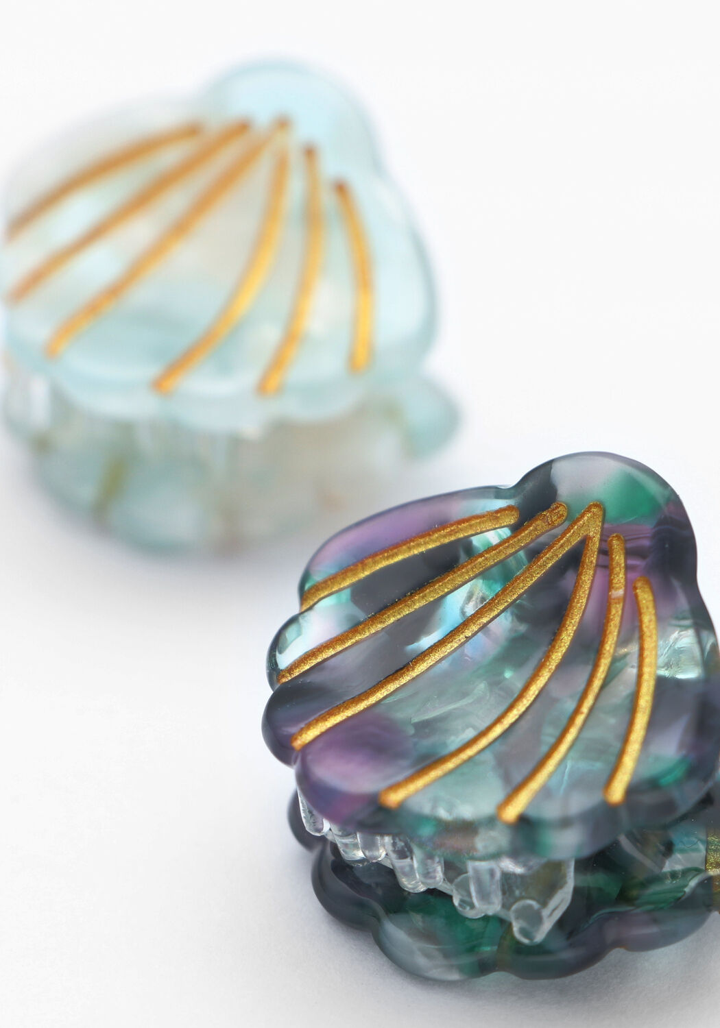 Mehrfarbige/Bunte Mimi & Lula Haarschmuck MINI SHELL CLAW CLIPS - large