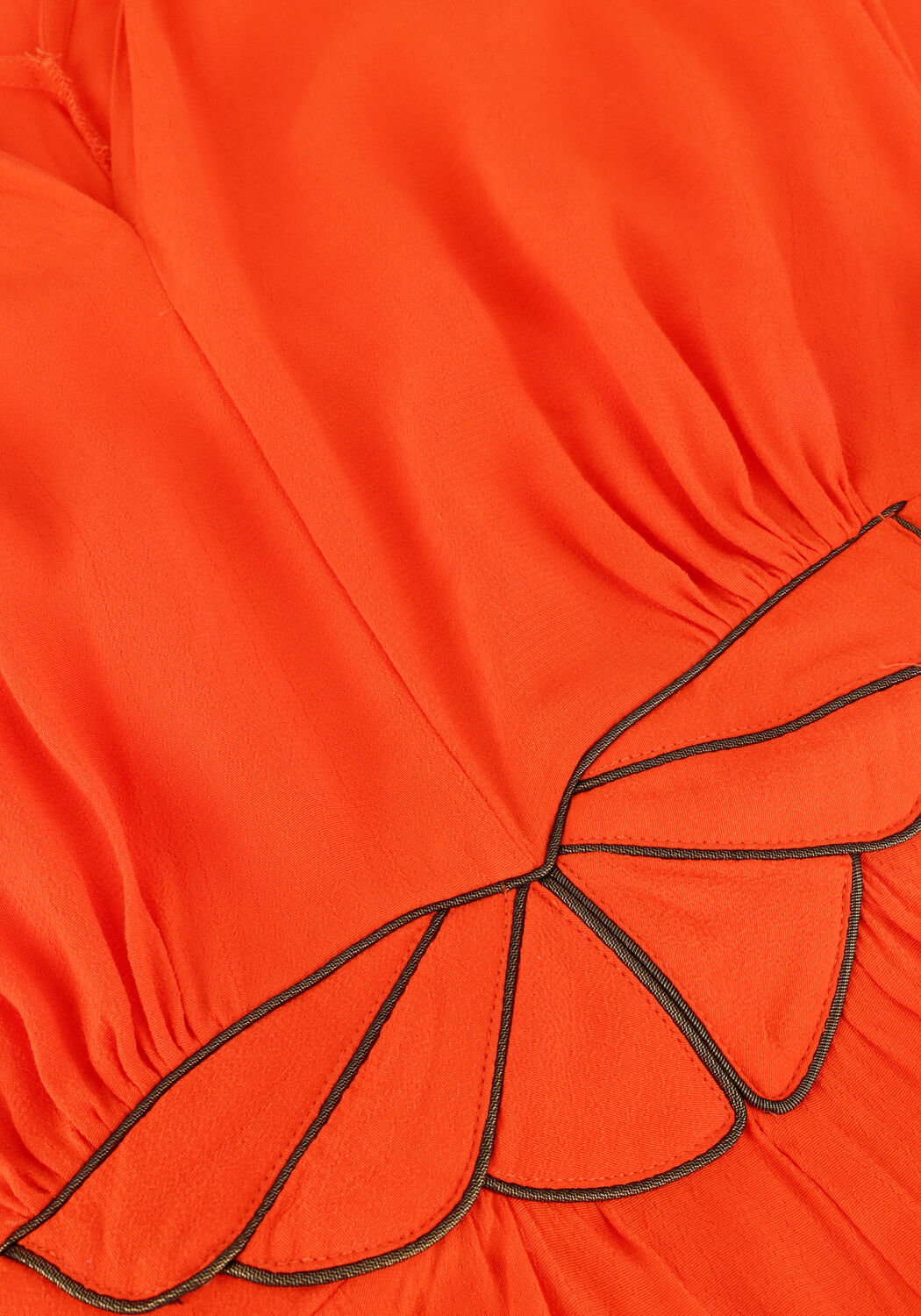 Orangene LOUIZON Maxikleid FAYENCE - large