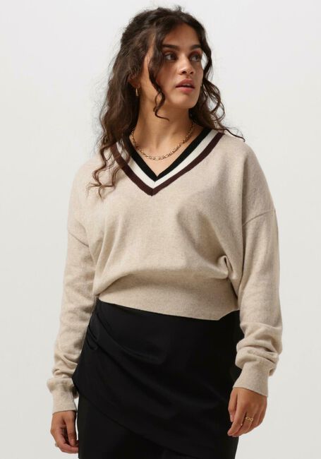 Beige VANILIA Pullover MAGNOLIA SWEATER V - large