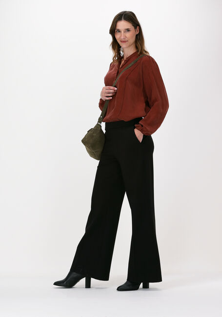 Schwarze SUMMUM Weite Hose TROUSERS BOOT CUT PUNTO MILANO - large