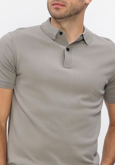 Taupe GENTI Polo-Shirt POLO 2 BUTTON SS 1260 - large