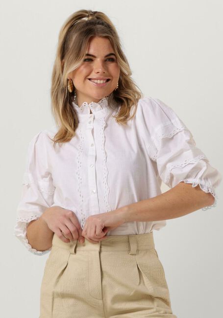 Weiße LOLLYS LAUNDRY Bluse FAYE SHIRT - large